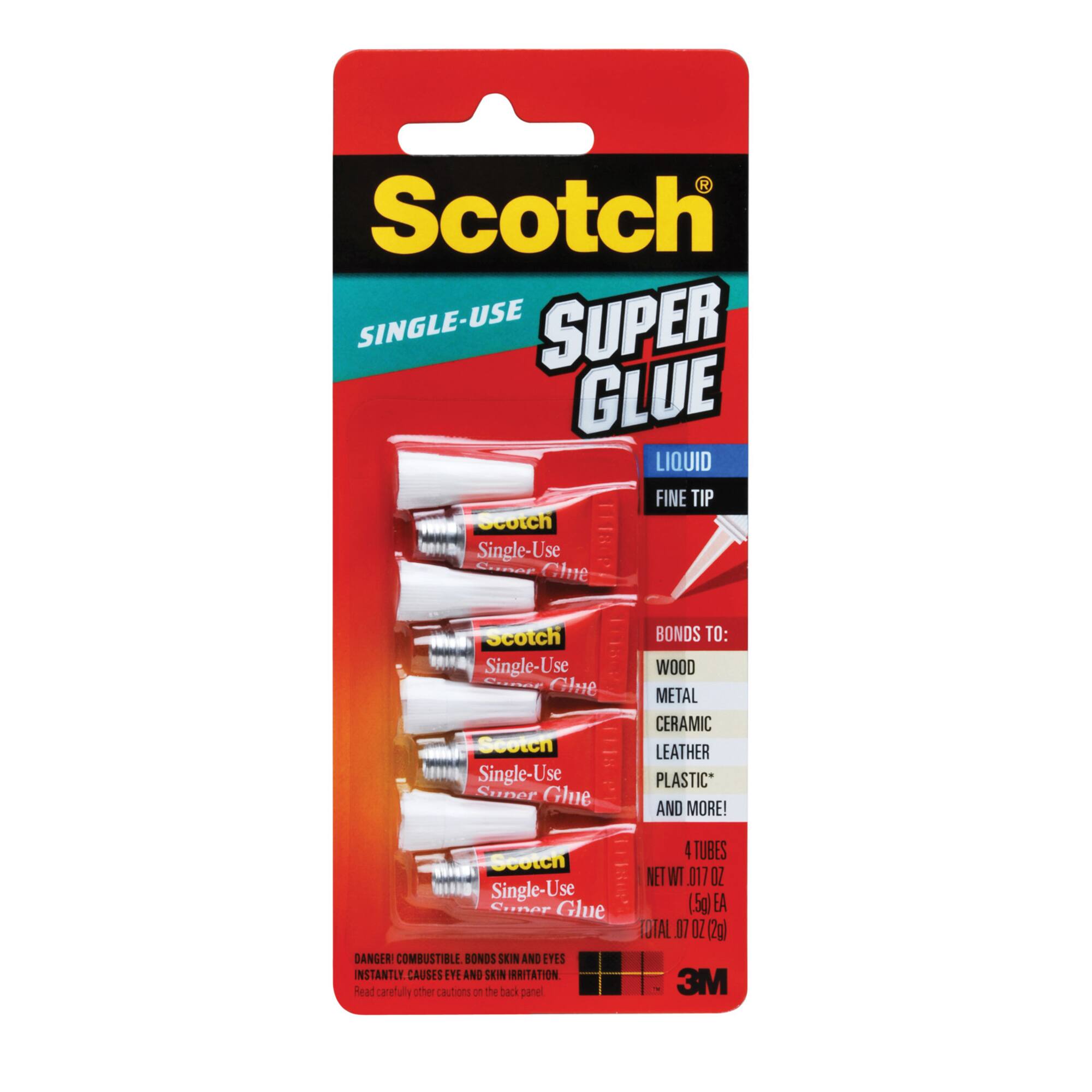 3M™ Scotch® 4ct. Single Use Super Glue